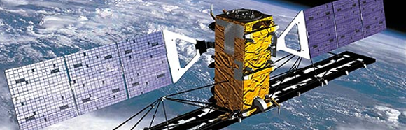 A RADARSAT-2 műhold modellje