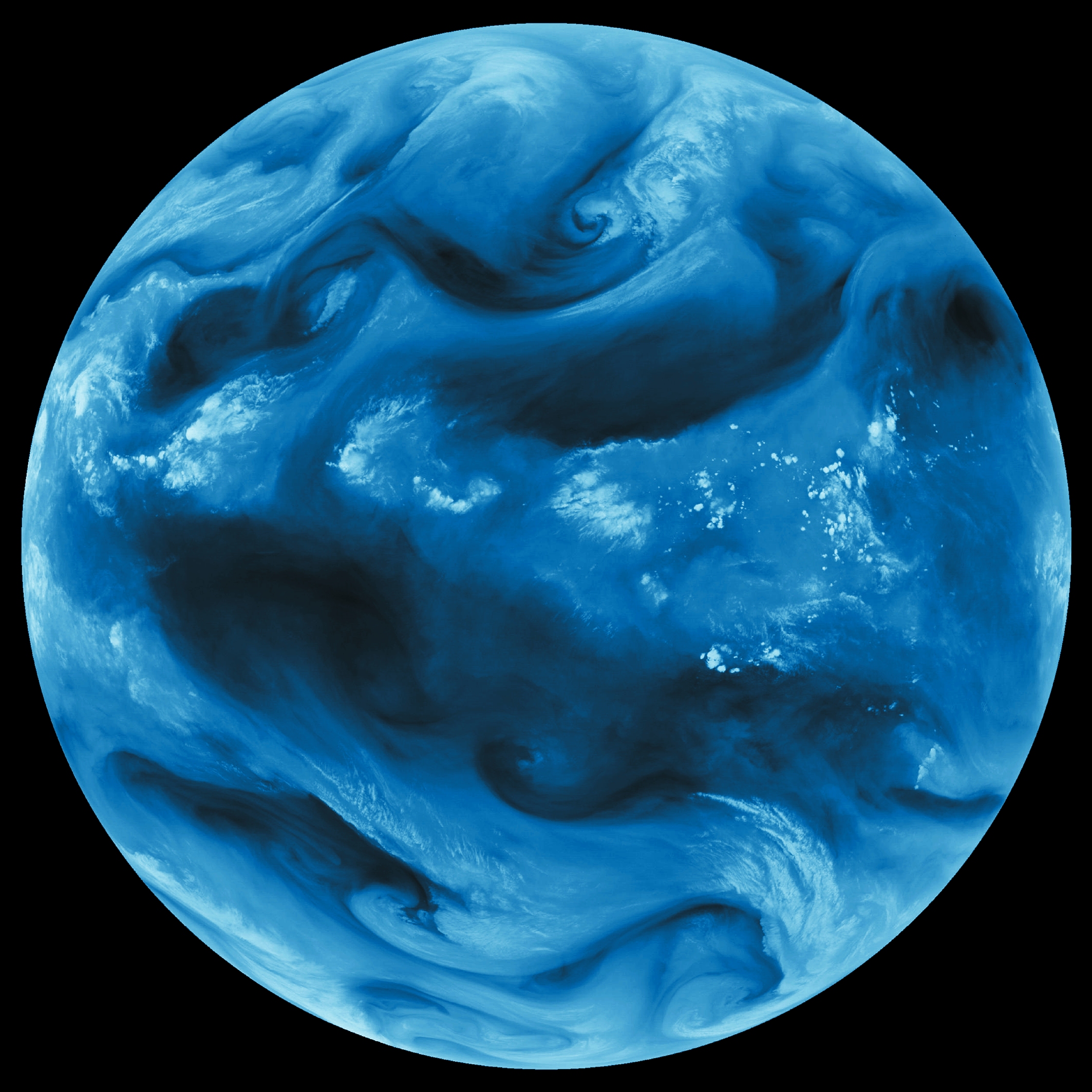 Meteosat-7 WV (vzgőz) kp 1998. okt. 20. (copyright 1998 EUMETSAT)