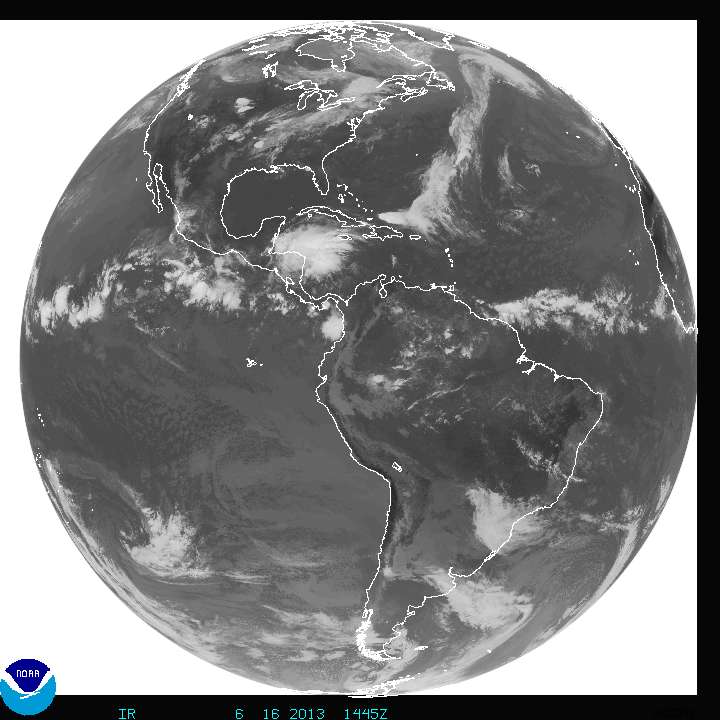 A GOES-13 (East) műhold ltal lefedett terlet 2013.06.16-nForrs: NOAA GEOSTATIONARY SATELLITE SERVER